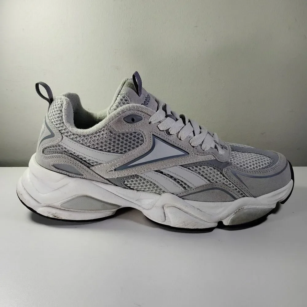 Reebok Royal Charge Sneaker Men US 10.5 Chunky Gray White Casual Lifestyle Shoes